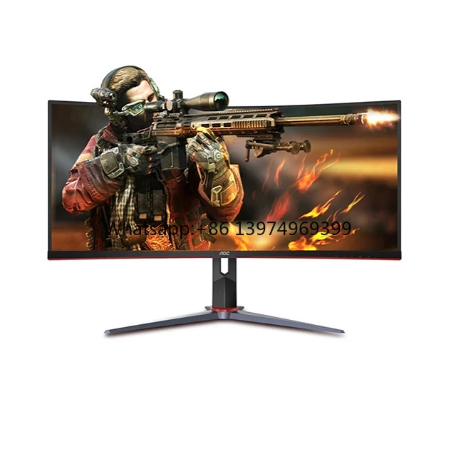Gaming Monitor Curved - AOC CU34G2X จอภาพขนาด 34 นิ้ว Quasi
