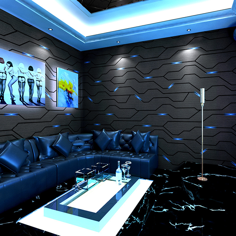 Esports Gaming House - วอลเปเปอร์ KTV ฝาผนัง3D แถบดนตรีสเตอริโอตกแต่ง kertas dinding