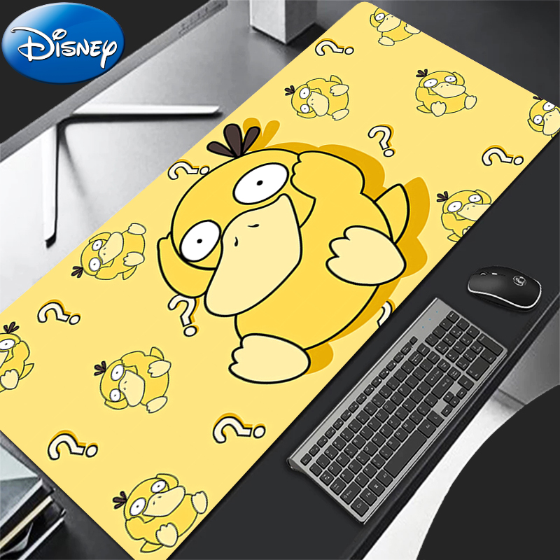 Esports Gaming Desk - แผ่นรองเมาส์สำหรับเล่นเกม P-Pokemon Psyduck 90x40 ซม. อนิเมะ