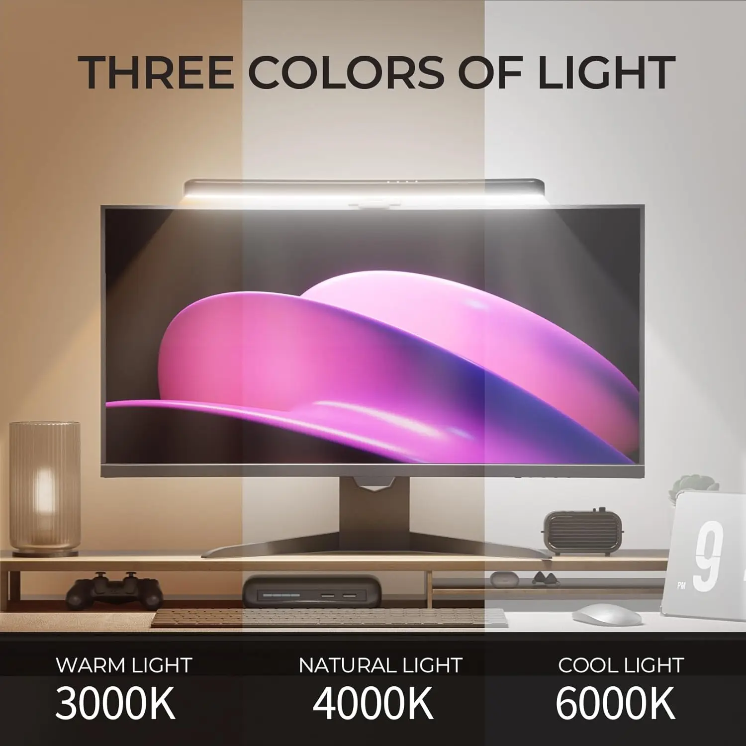 แถบไฟมอนิเตอร์แบบโค้งพร้อมไฟแบ - Gaming Monitor Curved บทวิจารณ์และราคา