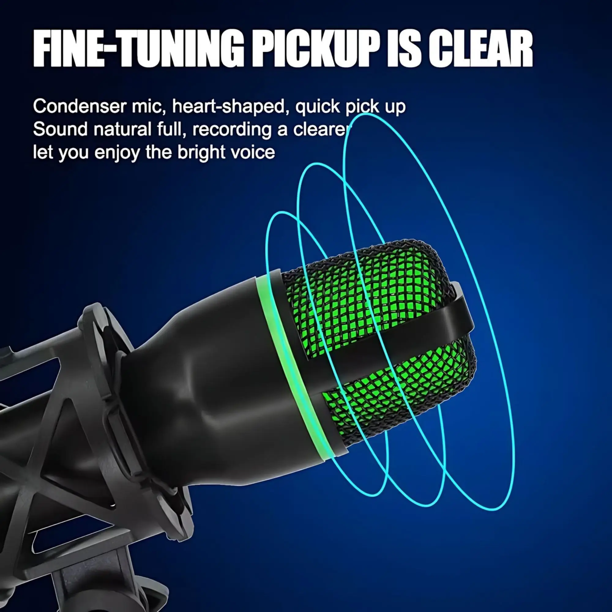 ชุดไมโครโฟนพร้อมไฟ RGB พร้อมขา - Streaming Mic Condenser บทวิจารณ์และราคา