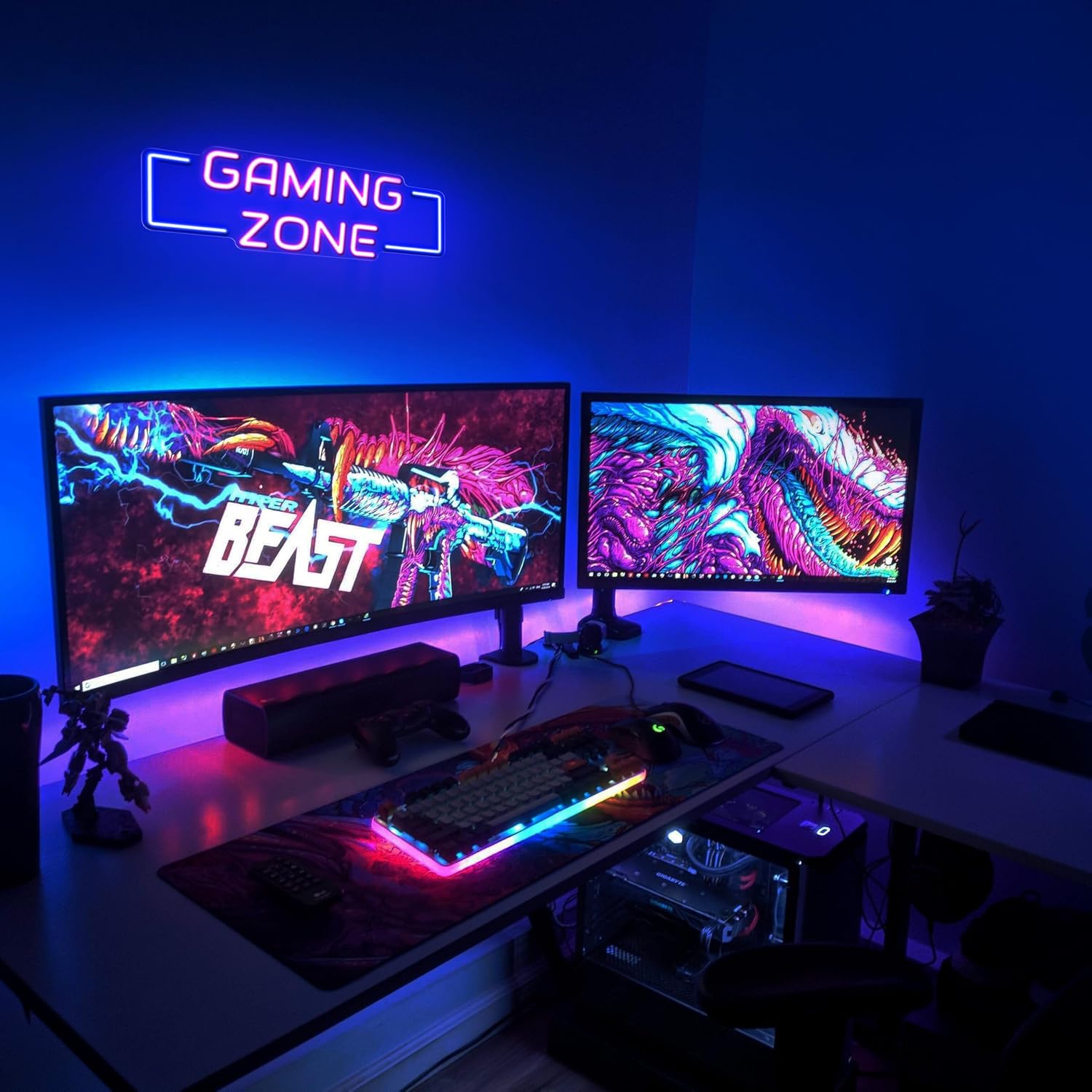 ป้ายไฟนีออนรูปโซนเกมส์ ไฟ LED  - Esports Gaming Room บทวิจารณ์และราคา