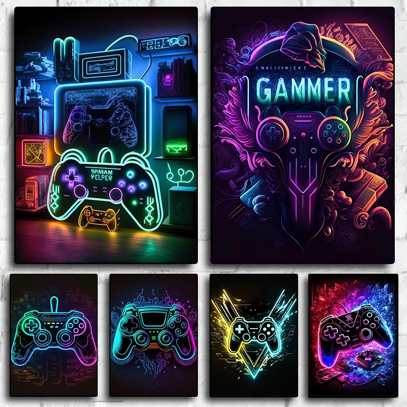 โปสเตอร์ตกแต่งผนังเกมมิ่งสไตล์ - Esports Gaming House บทวิจารณ์และราคา