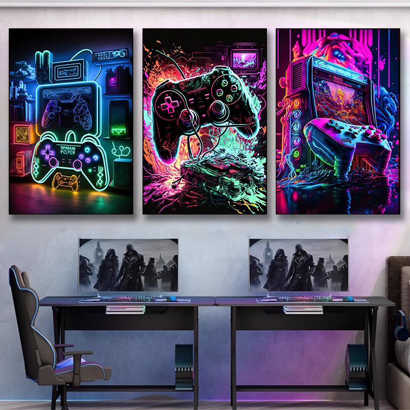 โปสเตอร์ตกแต่งผนังเกมมิ่งสไตล์ - Esports Gaming House บทวิจารณ์และราคา