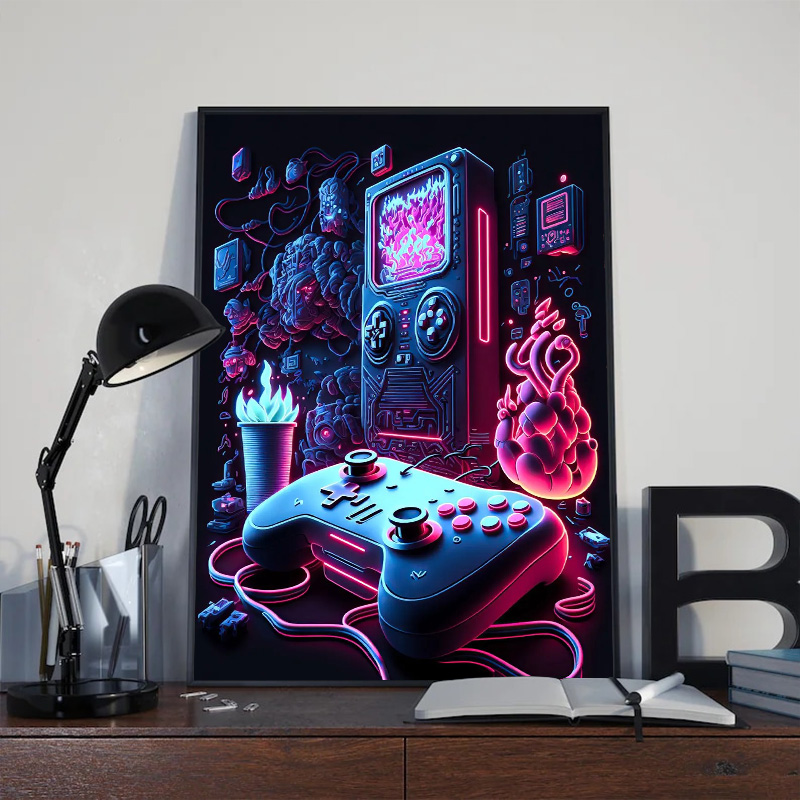 โปสเตอร์ตกแต่งผนังเกมมิ่งสไตล์ - Esports Gaming House บทวิจารณ์และราคา
