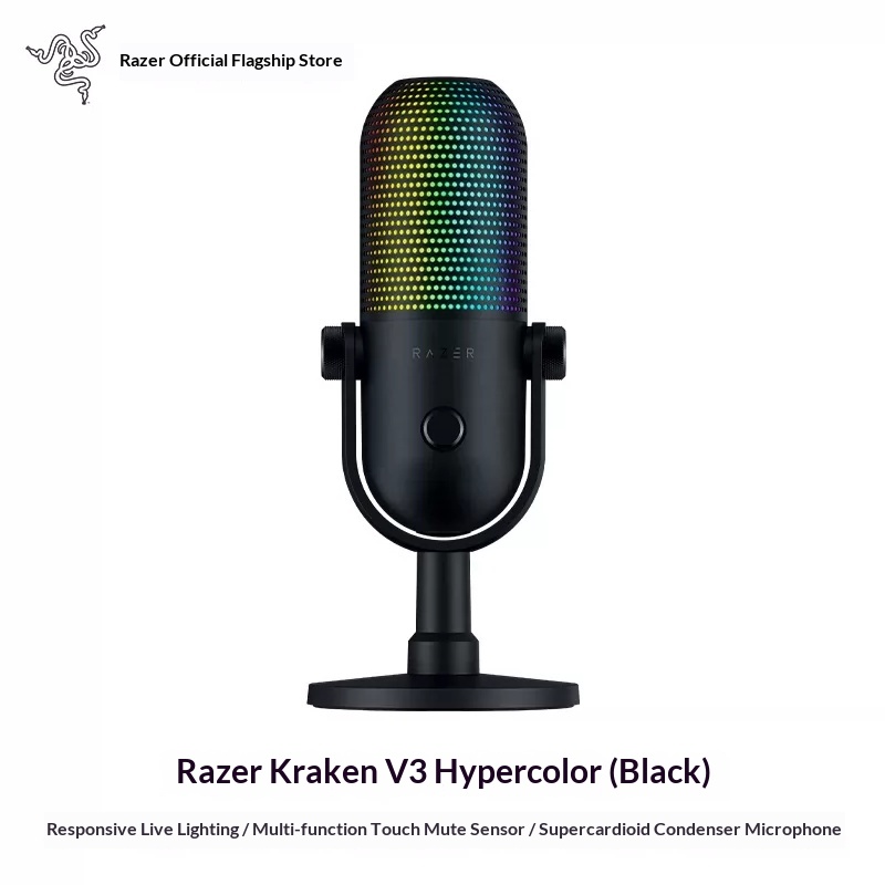 ไมโครโฟนคอนเดนเซอร์ Razer Seir - Streaming Mic Condenser บทวิจารณ์และราคา