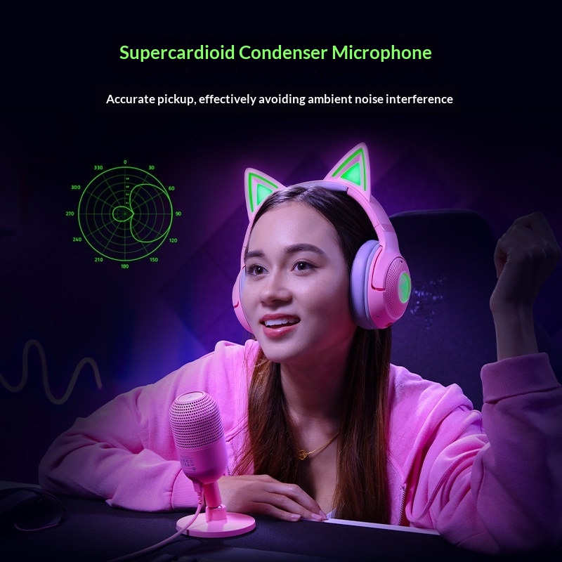 ไมโครโฟนคอนเดนเซอร์ Razer Seir - Streaming Mic Condenser บทวิจารณ์และราคา