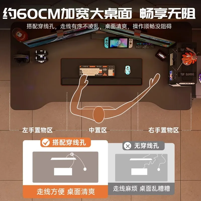 โต๊ะคอมพิวเตอร์สไตล์อีสปอร์ตสี - Esports Gaming House บทวิจารณ์และราคา