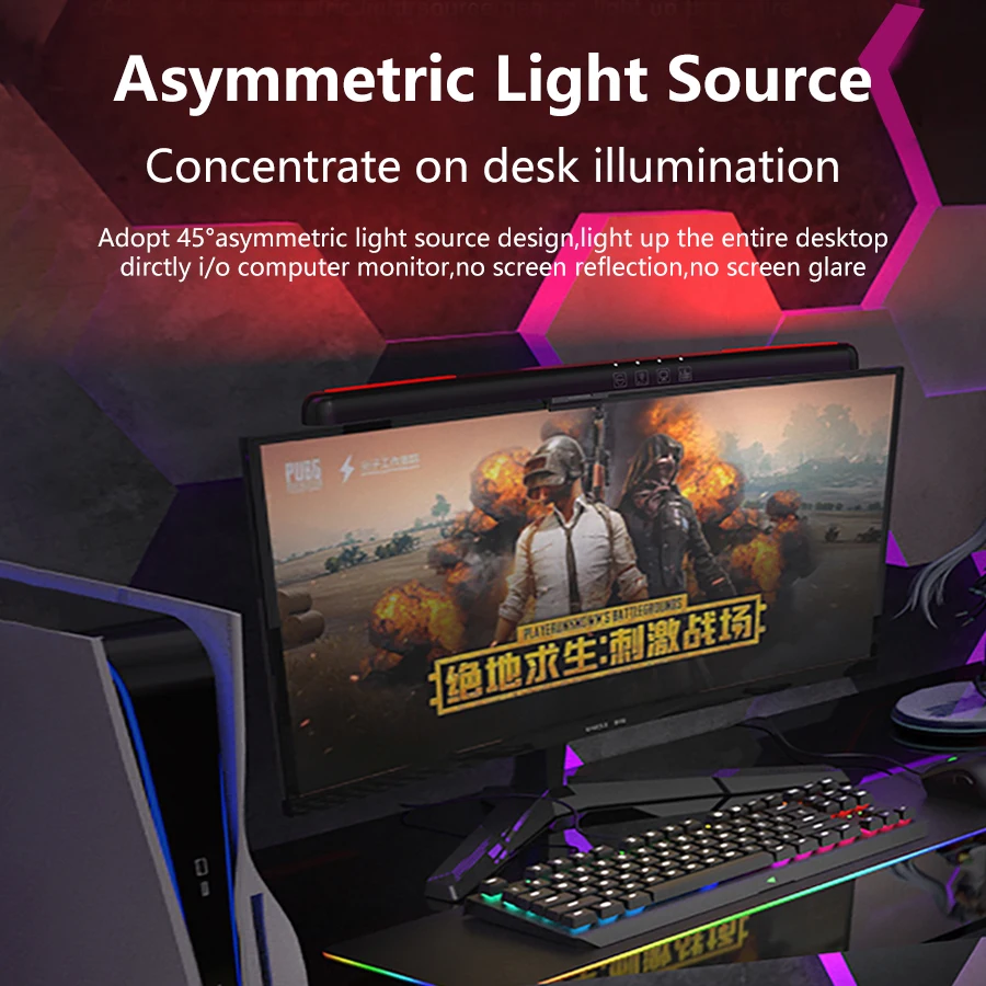 USB Stepless Dimming หน้าจอแขว - Gaming Monitor Curved บทวิจารณ์และราคา