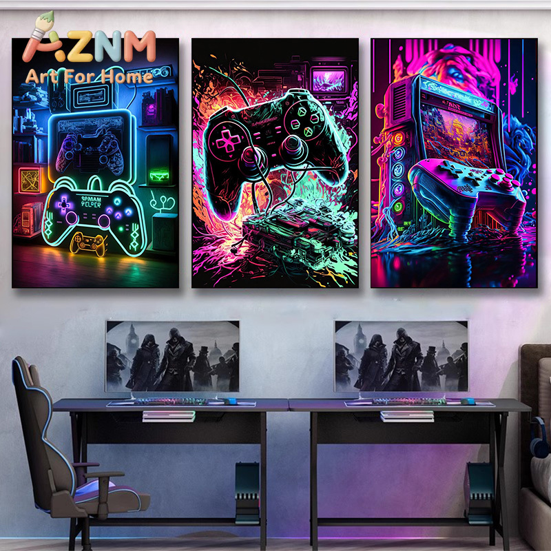 โปสเตอร์ตกแต่งผนังเกมมิ่งสไตล์ - Esports Gaming Room บทวิจารณ์และราคา