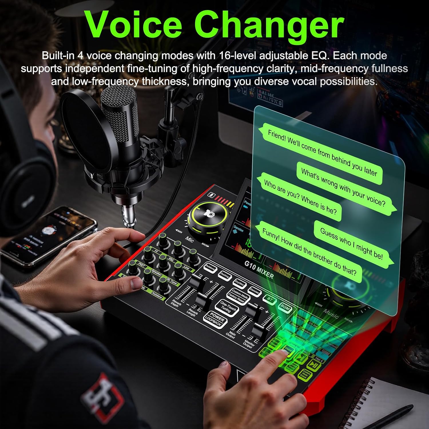 Tenlamp G10 อุปกรณ์มิกเซอร์เสี - Streaming Mic Condenser บทวิจารณ์และราคา